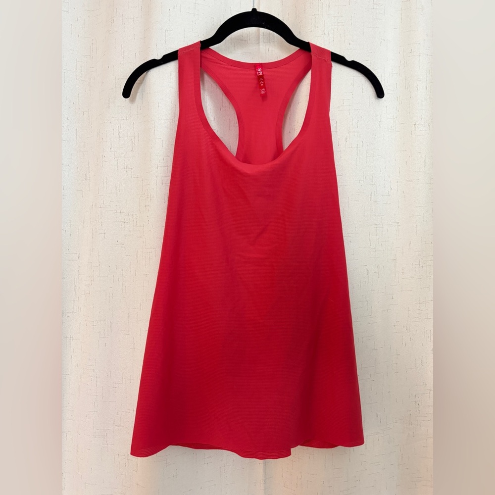 SPANX deep pink Cross Back Tank Large